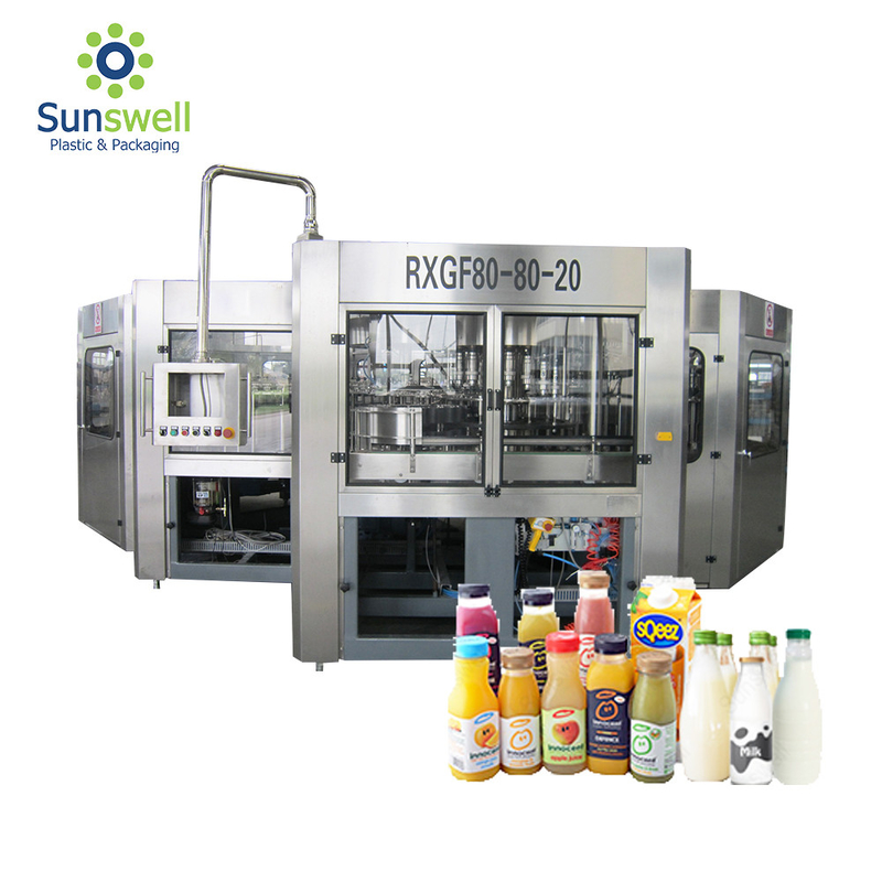 Reliable Liquid Juice Beverage Bottle Filling Machine Packaging Line Fully Automatic