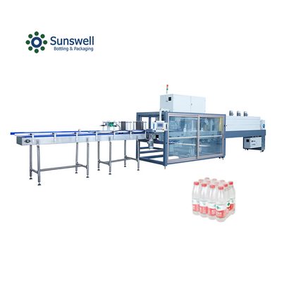 Máquina de embalagem automática de garrafas de água de vidro de vinho