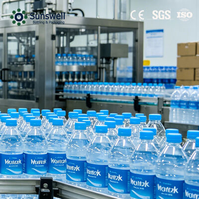 Linha de produção de água mineral para garrafas de PET de 500 ml de 24000 BPH