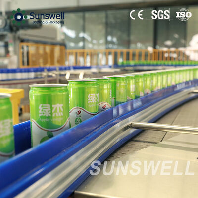 Linha de envase de latas de 200ml para CSD, máquina de envase de bebidas para 18000 latas por hora